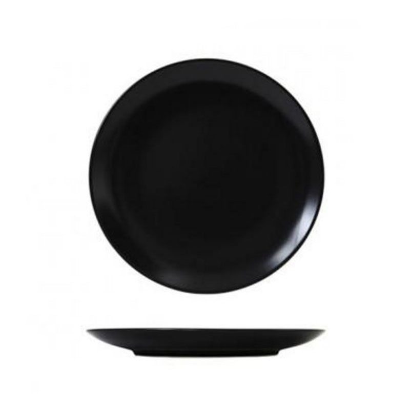 Solid Black Coupe Dinner Plate Rental Los Angeles Orange County Glendale CA Wedding Rentals Table Setting Rentals Tablescape inspiration event rentals party rentals