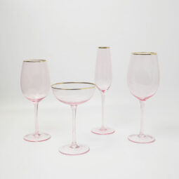 Audrey Gold Rim Glassware Collection