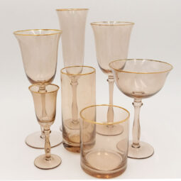 Stella Taupe Glassware Collection