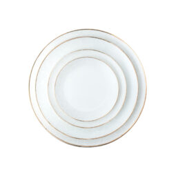 Gold Trimmed Venetian Lace Dinnerware Collection