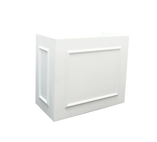 Alexandria DJ Booth Cover- White 4ft