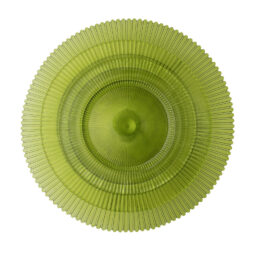 Ribbed Olive Green Dinnerware